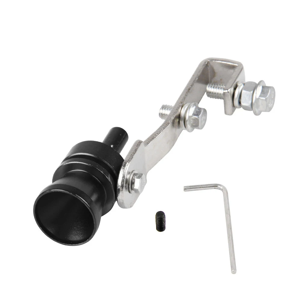 

Car Turbo Sound Whistle Muffler Exhaust Pipe Exhaust Pipe Oversized Roar Maker Blow-off Valve Simulator for All Cars Size M-XL