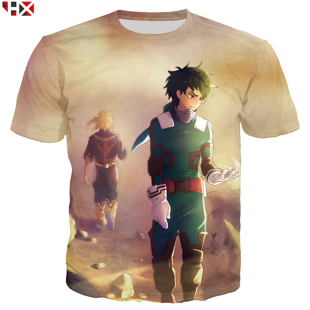 

New 3D Print Anime My Hero Academia Harajuku Men T Shirt Sweatshirt Unisex T Shirt Casual Summer High Quality Tees Top Z186