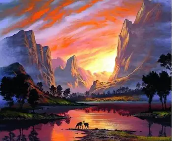 

8902 Sunset River Valley - Paint by Numbers Kits for Adults DIY