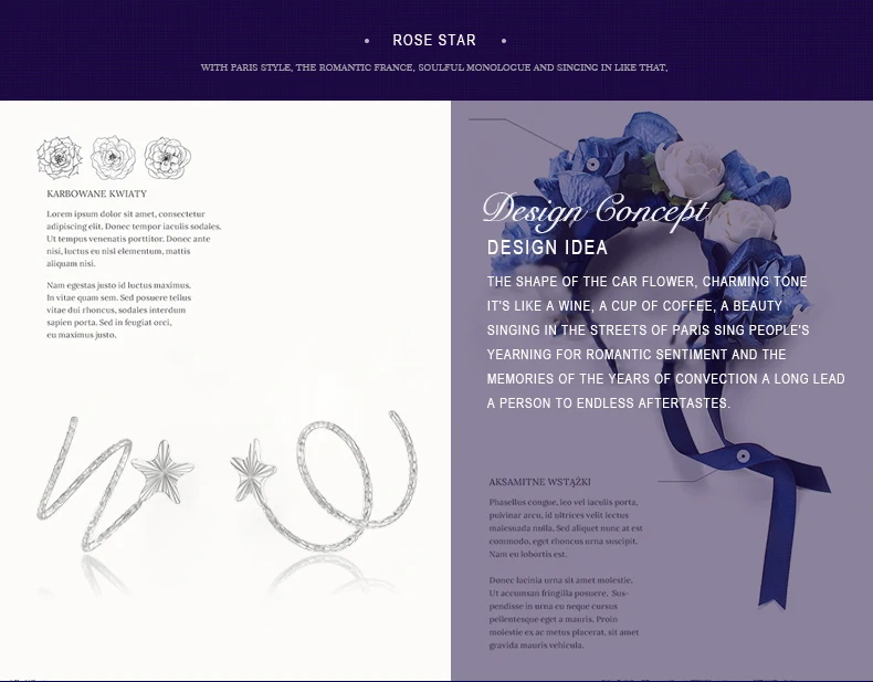 18k Pure Gold Stud Earring Exquisite Elegant Women Jewelry Rose Yellow White Star Miss Girl Gift For Birthday Hot Sale Good New