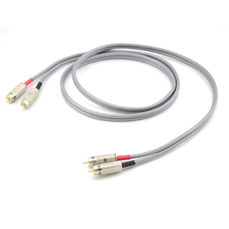

1. 5M Audio note musics Finect conductor ISIS Reference copper Litz intercomnect Silver plated RCA cable