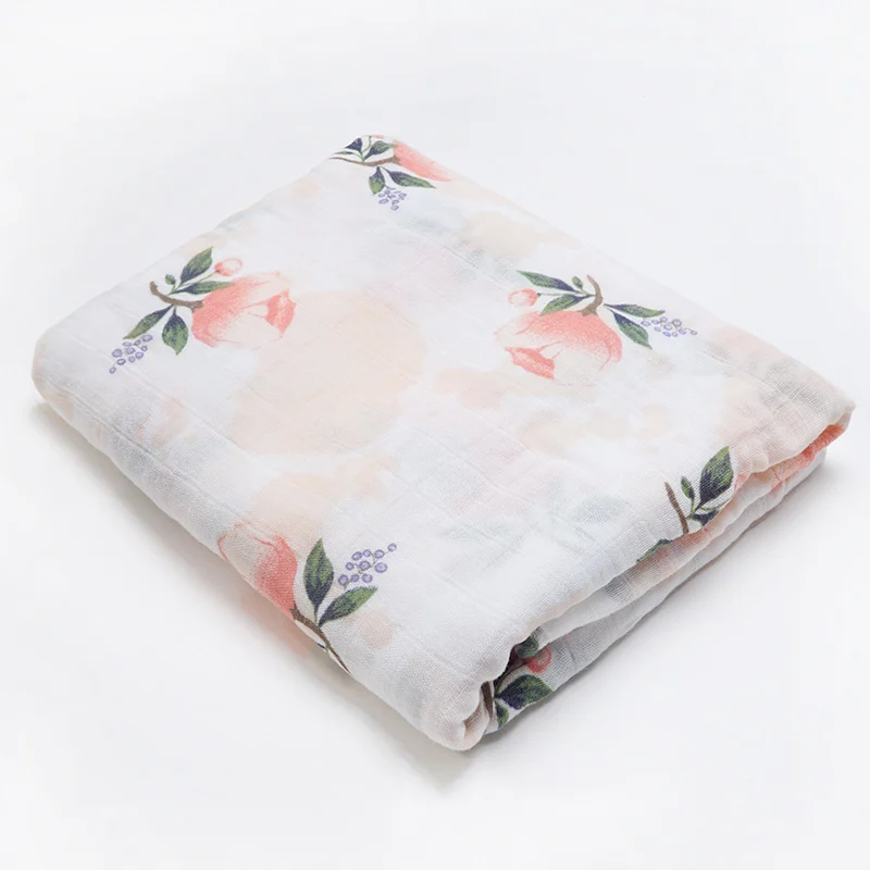 Powder Rose 3 Лучший подарок для детей; детское одеяло; мягкое муслиновое Пеленальное Одеяло с принтом животных для новорожденных; милое детское банное полотенце; матрас; Комплект постельного белья - Цвет: Powder Rose 3