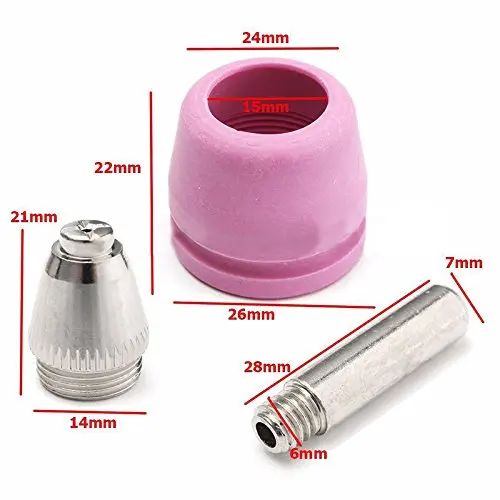 40PCS AG60 SG55 CUT60 LGK60 Electrode Plasma Cutter Torch Consumables Nozzle CUT 60 for AG60/SG55 Pilot Arc Welding Torch Tools 40PCS AG60 SG55 CUT60 LGK60 Electrode Plasma Cutter Torch Consumables Nozzle CUT 60 for AG60/SG55 Pilot Arc Welding Torch Tools