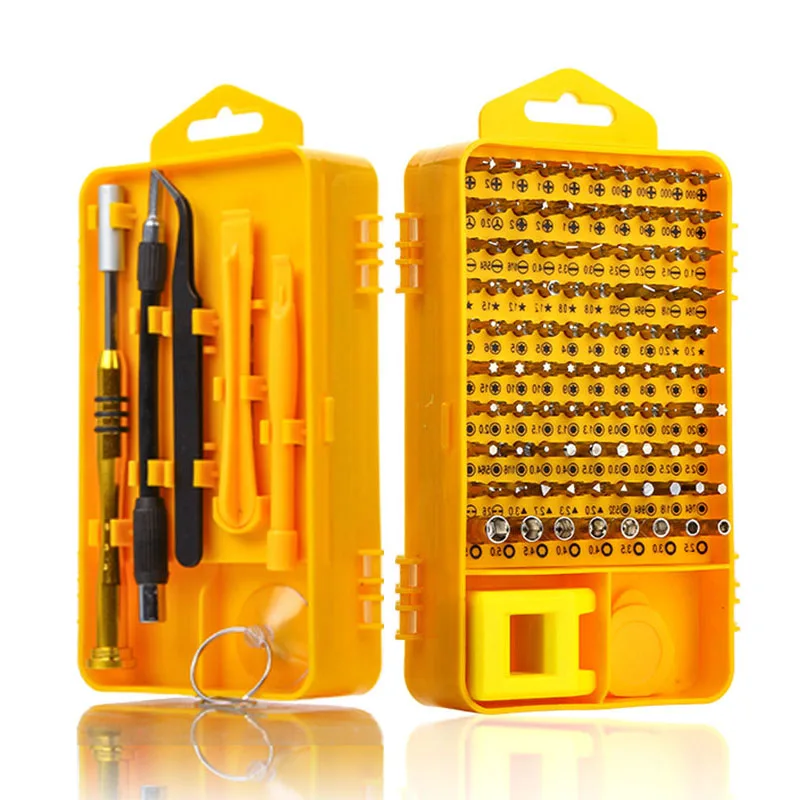 

Screwdriver Set 108 in 1 Sets Multi-function Computer PC Mobile Phone Cellphone Digital Electronic Device Repair Home Tools Bit
