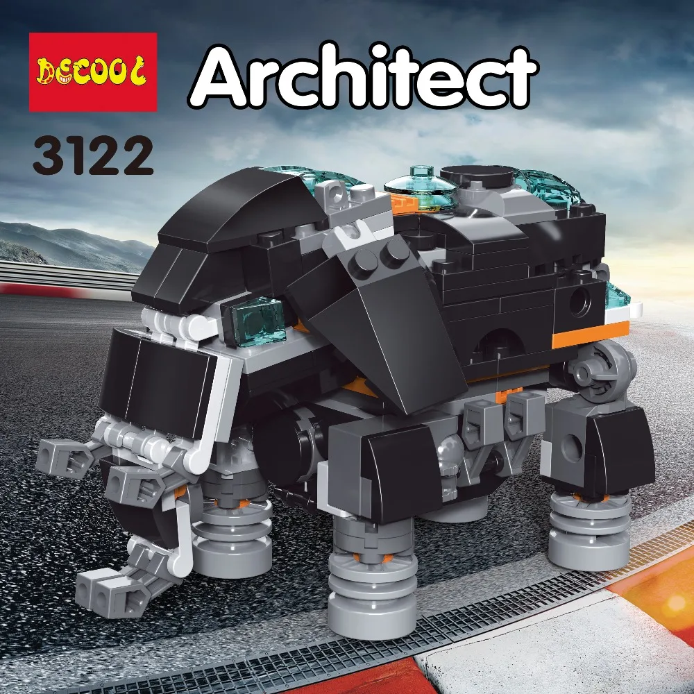 36 режимов DECOOL 3122 256 шт MOC грузовик DIY строительные блоки детские игрушки для детей