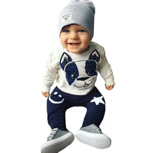 Newborn Baby Boys Girls Set Hooded Sweatshirt Pants Cartoon Dog Tops Print Long Sleeve Hoodie Infant Kids Fall Clothes 6M - 18M цена Newborn Baby Boys Girls Set Hooded Sweatshirt Pants Cartoon Dog Tops Print Long Sleeve Hoodie Infant Kids Fall Clothes 6M - 18M цены онлайн