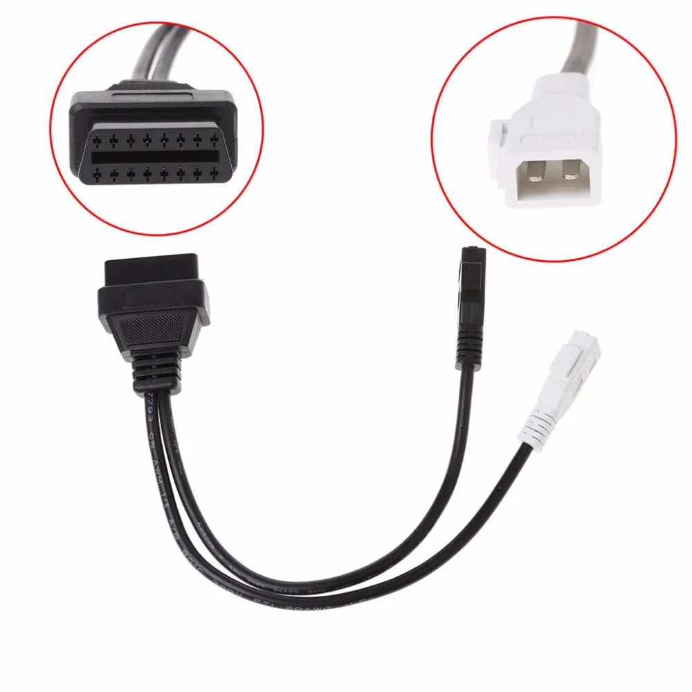 

Hot OBD 2 Cable For Audi/V/For Seat/For Skoda 2x2 2+2 2*2 To OBD 2 16 Pin Female Diagnostic Tools Connector Cable Cord