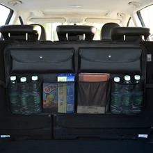 Кожаная Автомобильная Задняя сумка для хранения на спинку сиденья мульти Висячие сетки карман чехол для багажника Органайзер Авто Укладка аксессуары для интерьера