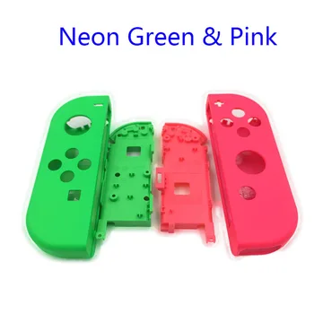 

5Sets For Switch NS NX Joy-Con Controller Repair Part Neon Green Pink Right Left Housing Hard Shell Case Skin Cover