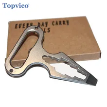 Topvico-Herramienta de autodefensa, herramienta de protección Personal, abridor de botellas de acero inoxidable, llave de combinación