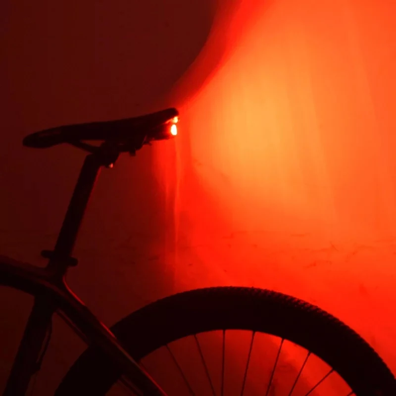 Perfect WHEEL UP Cycling Bike light Taillight Anti-theft LED Bicycle Rear Tail Light USB Intelligent Sensor Remote Control Alarm Lamp 5