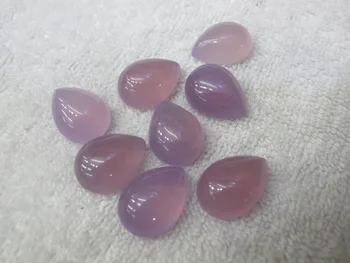 

Gem stone Cabochon Purple Carnelian Agat e 15x20mm Pear Shape Cabochon Natural Gem Stone Jewelry Ring Cabochon 40pcs/lot