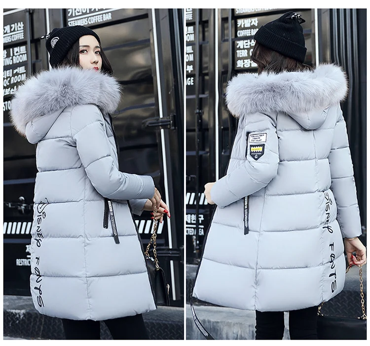 Women Parkas Long Coats Army Green Overcoat Female Winter Hooded Cotton Coats Woman Jackets 2018 New Clothing LZ975 (29)