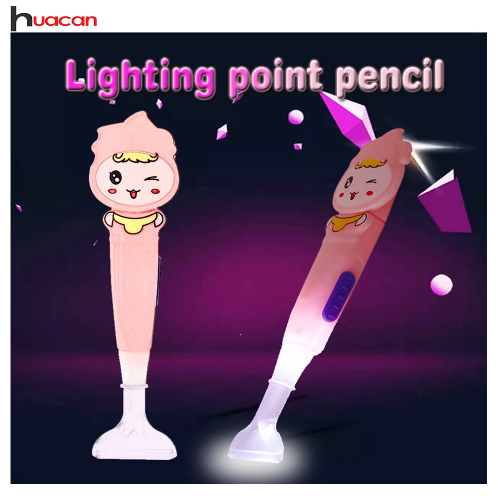 

Huancan Diamond Painting Tool Point Drill Pen With Light Clearer Easy Pasted Mosaic Diamond Embroidery Gift