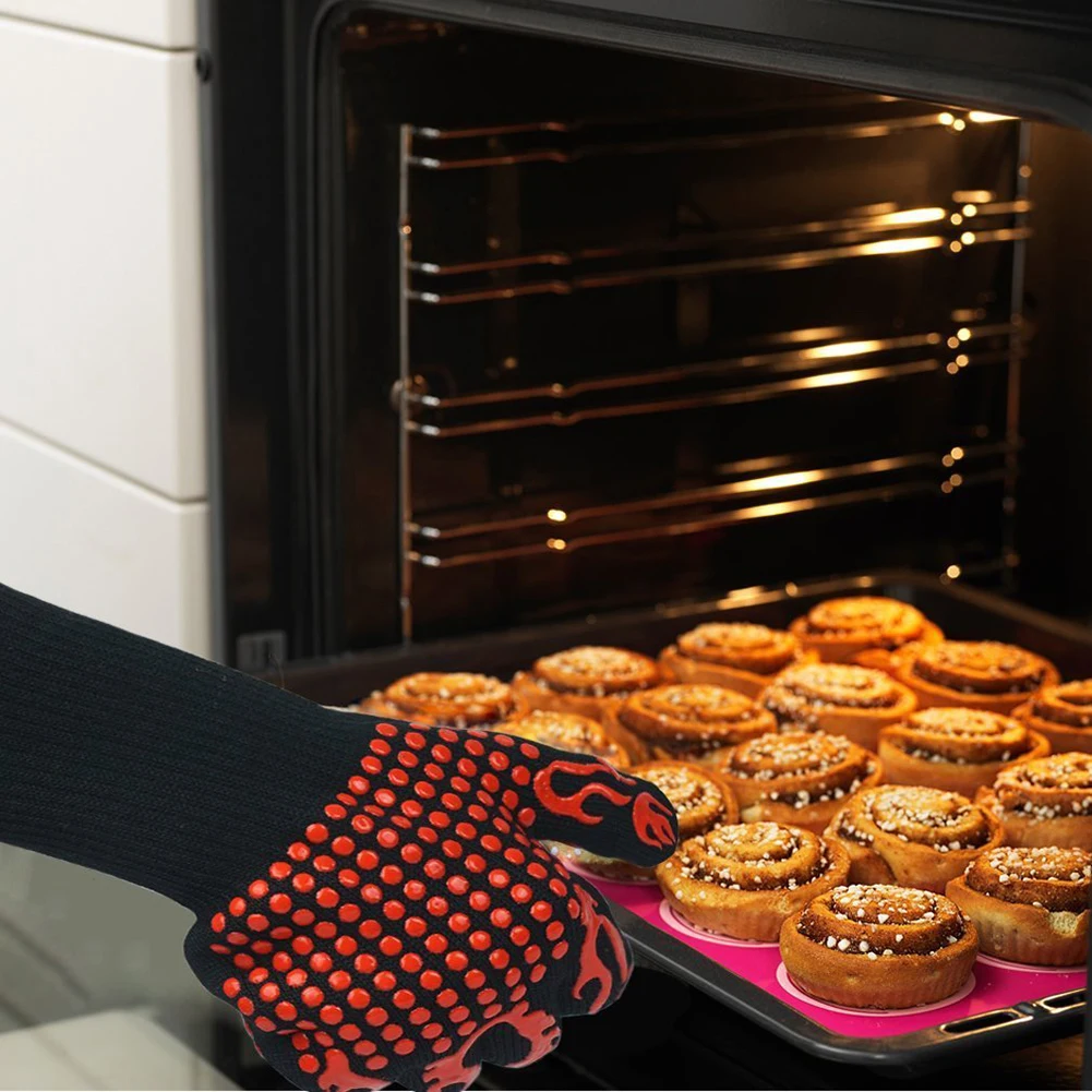 1 шт. термостойкие перчатки для барбекю, духовки, анти-ожоги, держатель для горшка, кухонный инструмент для приготовления пищи, горячая