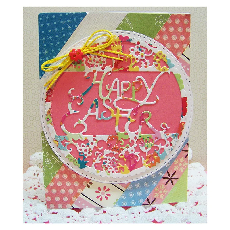 

Eastshape Happy Easter Metal Cutting Dies for Scrapbooking Card Making Album Embossing Crafts Diecut Christmas New 2019 Die