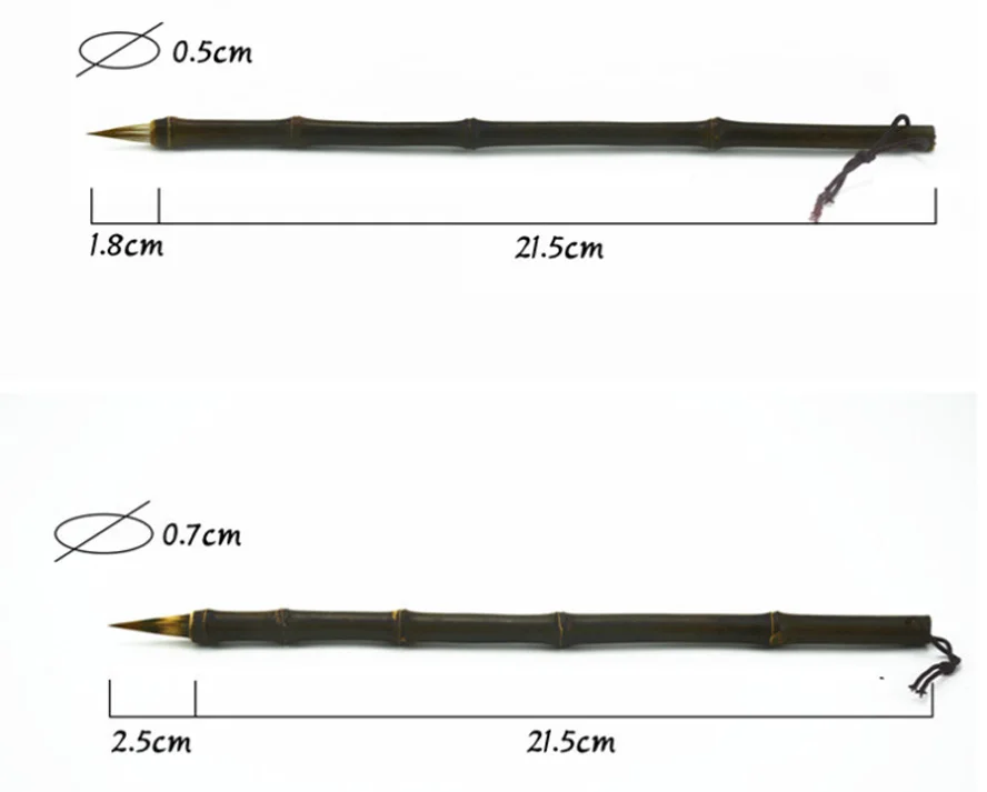 2 шт./компл. Топ китайской каллиграфии кисть смешанных волос барсука волос с бамбуковой ручкой держатель Книги по искусству ist Живопись
