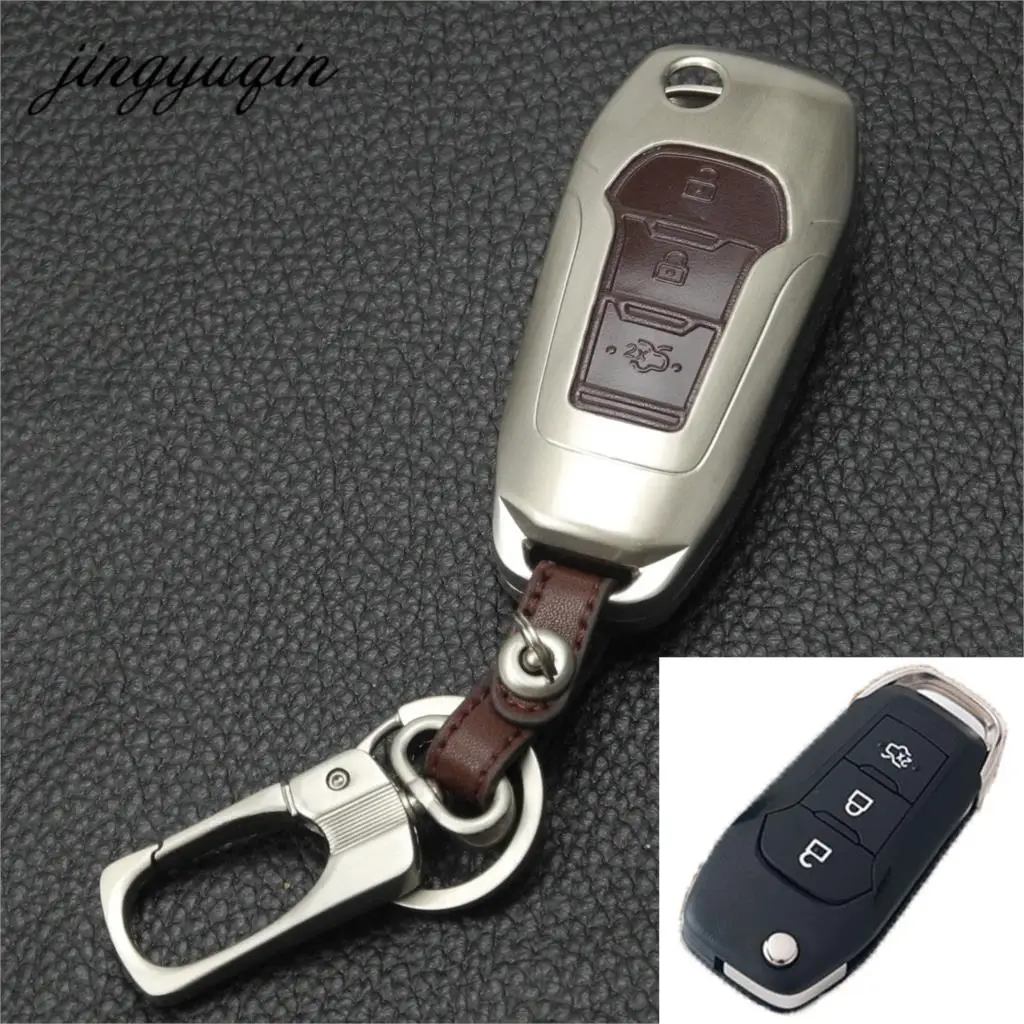 Складной чехол для ключей jingyuqin с дистанционным управлением Ford Focus Mondeo Mustang Explorer 3