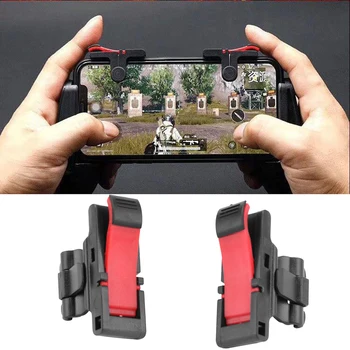 

2Pcs PUBG Moible Controller Joystick Free Fire L1 R1 Trigger PUGB Mobile Game Pad Grip L1R1 Gamepad for iPhone Android Phone