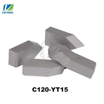 

10pcs/lot C120 YT15 tungsten brazed tips Carbide inserts threading turning tools & turning tools for the finishin peripheries