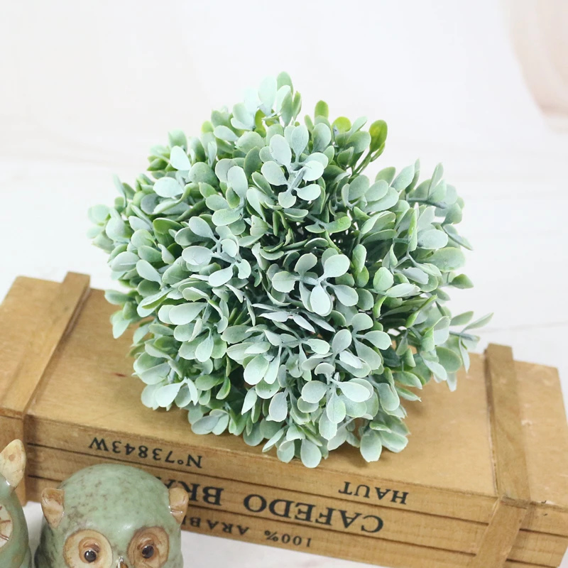 JAROWN Artificial Plants Simulation Flower Flocking Plastic Grass Wedding Home Garden Decor Landscape Wall Handmade DIY Material (17)
