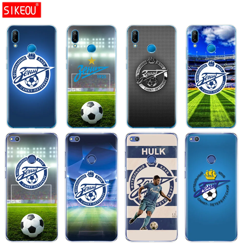 

Silicone Cover Phone Case For Huawei P20 P7 P8 P9 P10 Lite Plus Pro 2017 p smart 2018 zenit st petersburg