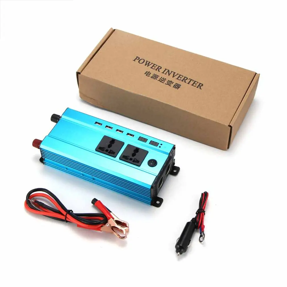 

4000W Car Power Inverter Charger DC 12V/24V To AC 220V Sine Wave Converter Interfaces Voltage Transformer Adapter