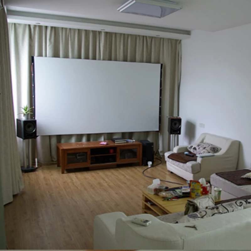 Продажа Yovanxer HD высококонтрастный экран проектора pantalla proyeccion передние проекционные экраны с ушком высокой яркости