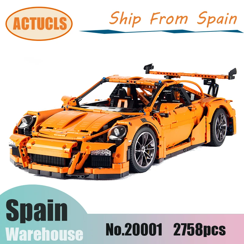 

2758pcs 20001 20001B Technic Series Race Car Model Building Blocks Bugattied Compatible 42056 Educational Toys for Children
