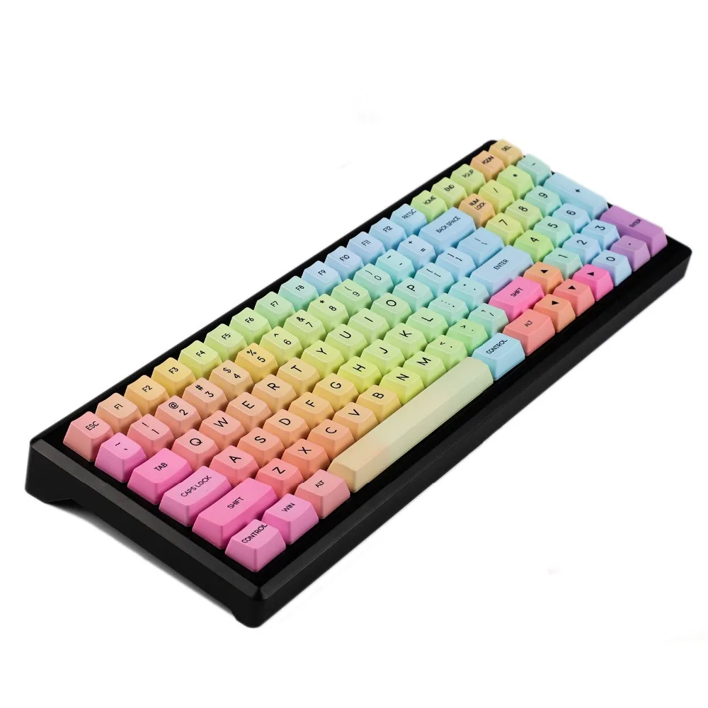 

Rainbow Sunset Thick PBT OEM Profile Dye Sub Keycap For Standard ANSI ISO MX Switches Mechanical Keyboard Filco YMD96 Kira96