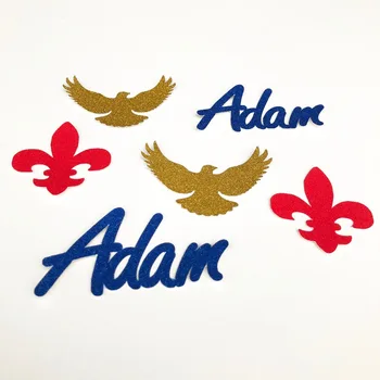 

Eagle Scout Ceremony decorations Custom Confetti Red Eagles blue Personalized name Table Decor 100 ct Forth of July decor