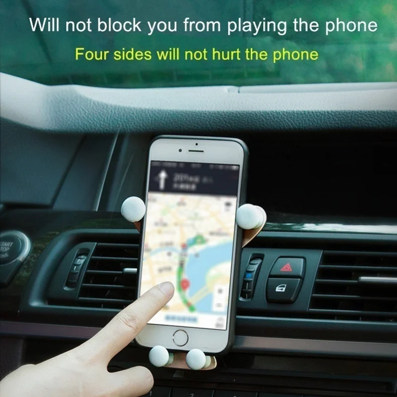 1X Schlauen Lächeln/panda Schwerkraft Sensing Halterung für Telefon Navigation GPS Auto Air Outlet