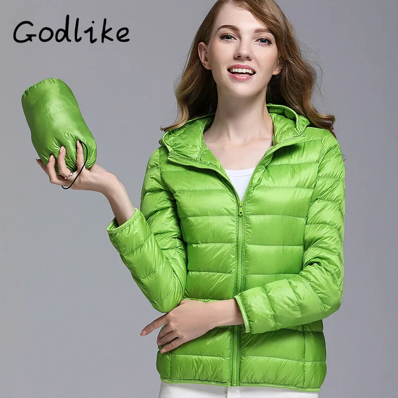 

GODLIKE 2017pure color ladies trendy winter coat/fashionable casual down jacket/Pure color, lightweight down jacket