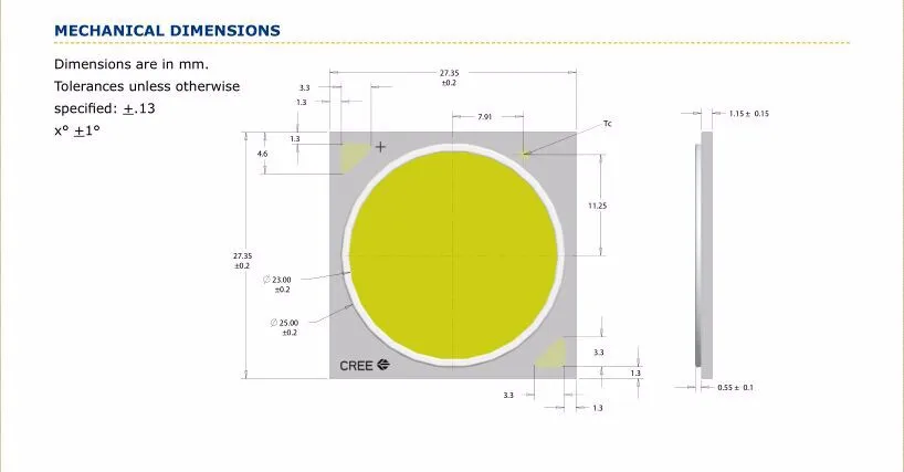 Cree XLamp CXB3070 COB EasyWhite 5000K теплый белый 3000K CXB3070 светодиодный чип-светильник