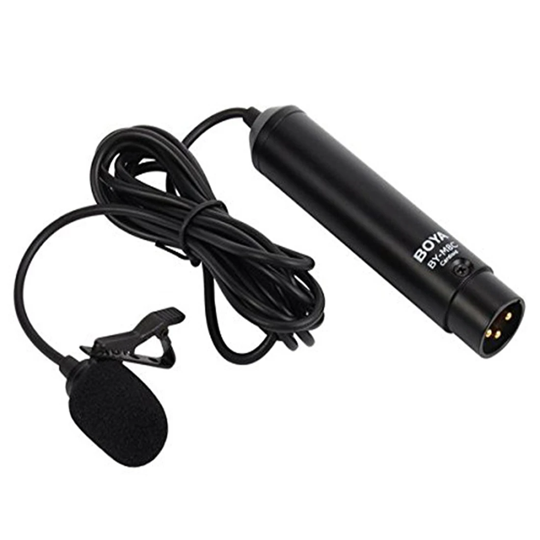 BOYA BY-M8C Phantom power Clip-On Pro Cardioid XLR Lavalier miniphone для камер Canon sony Panasonic ZOOM H4n H5 H6 TASCAM