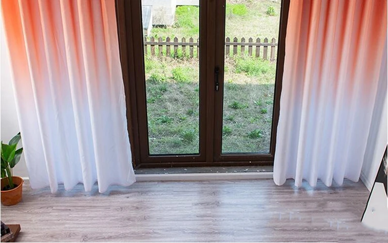 Фэнтези чистый цвет верхний градиентный занавес для спальни оконная панель серый синий полузатенение занавес для гостиной горячая F022
