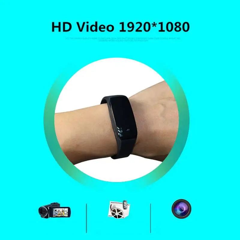 Новинка смарт браслет мини камера HD 1080P Мини видеокамера шагомер наручный