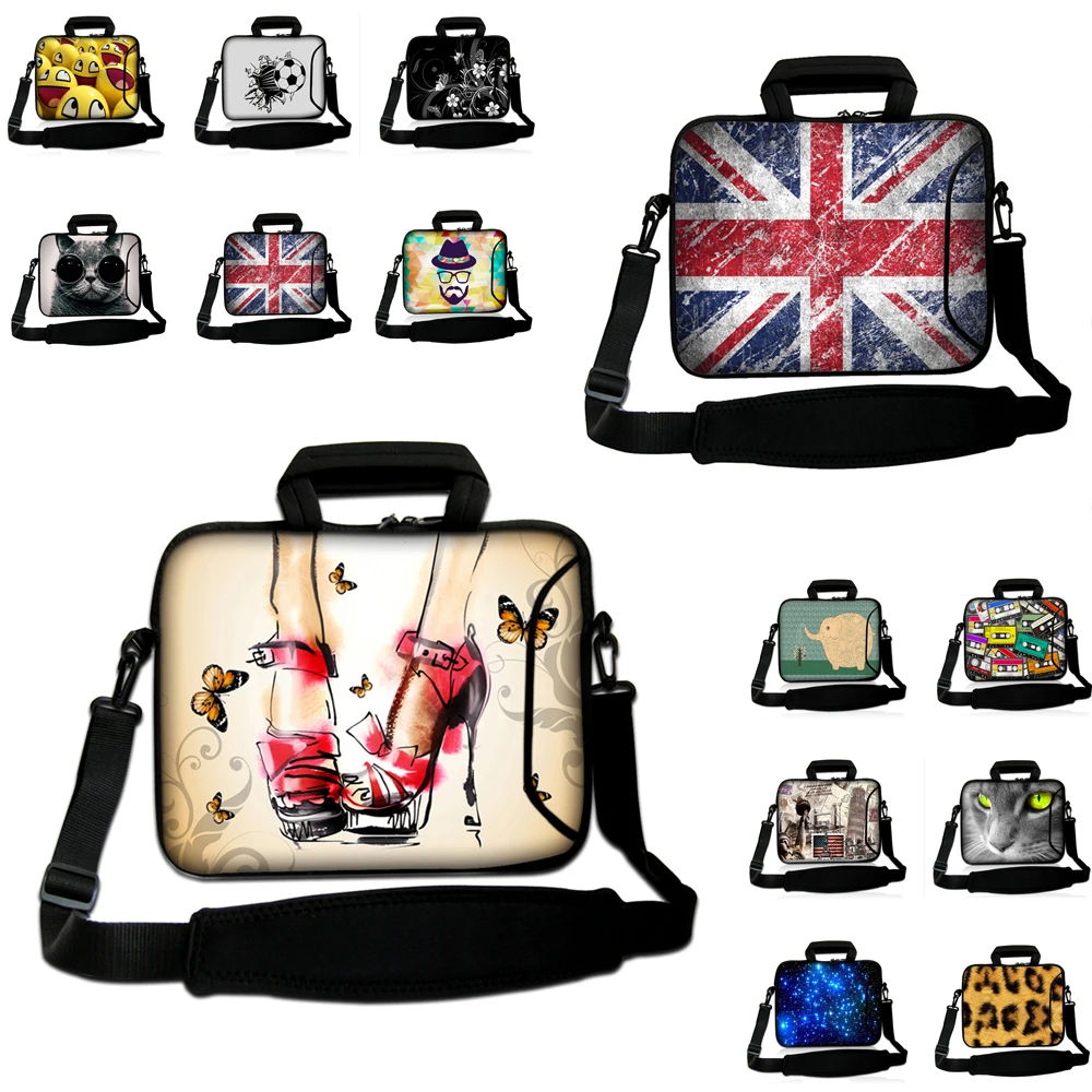 Viviration Wholesale Neoprene 10/12/13/14/15/17 Laptop Notebook Messenger Handle Case For Toshiba Acer Thinkpad HP IBM Dell Asus