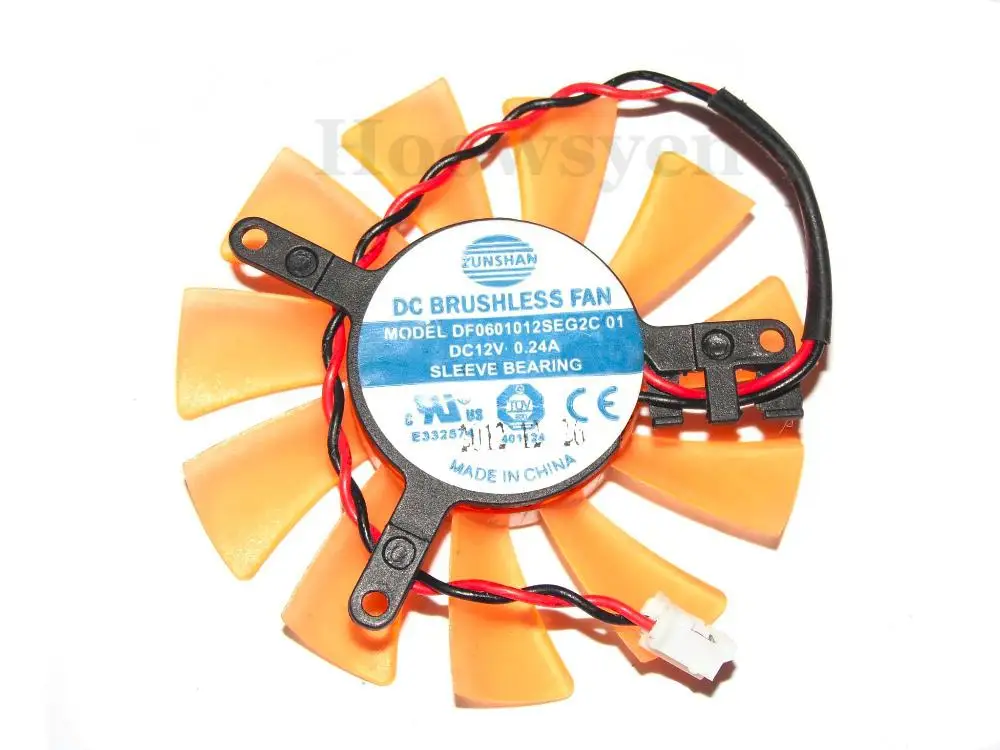 ZUNSHAN DF0601012SEG2C-01 12 В 0.24A 2Pin для ZOTAC 6010 видеокарта вентилятор | Компьютеры и офис