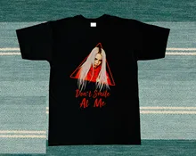 Billie Eilish Don't Smile At Me T Shirt S - 3XL 100% Cotton Short Sleeve O-Neck Tops Tee Summer O-Neck T-shirt Plus Size you had me at trombone logo men s sweat shirt