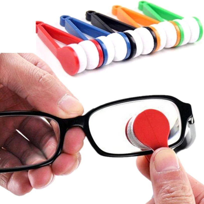 

Mini Glasses Cleaner 2 PCS Random Color Sunglasses Eyeglass Spectacles Soft Microfiber Cleaning Brush Wiper Kit Wholesale 30JE1