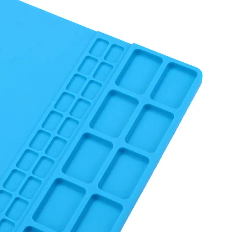 Repair Pad Insulation Heat-Resistant Soldering Station Silicon Soldering Mat Work Pad Desk Platform for BGA Soldering Station