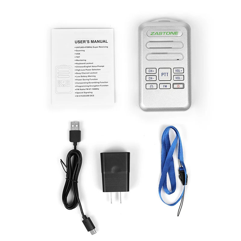 2 шт./лот ZASTONE Mini6 портативная мини рация Вт UHF 440 470 МГц 16CH 1000 мАч двухсторонний