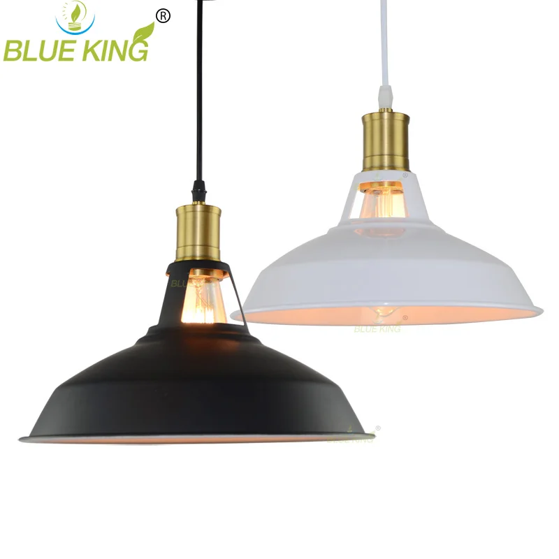Blueking промышленных Barn мини металлический подвесной светильник dia.26.8cm E27 EDISON ЛАМПЫ