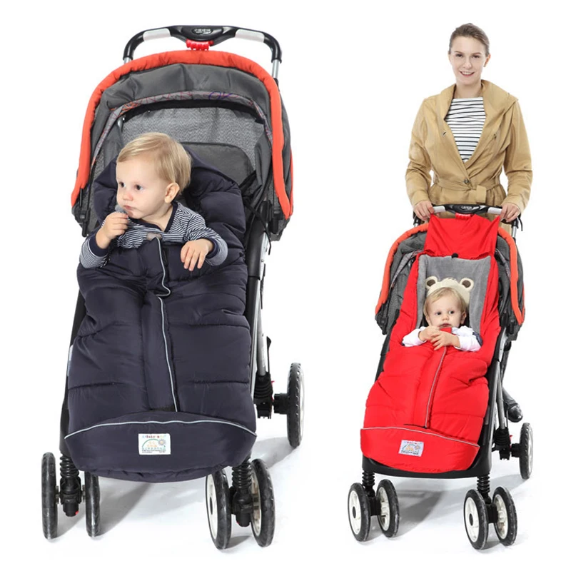 

Winter Baby Sleeping Bag for Stroller Warm Envelop Sack with Footmuff for Wheelchair Newborn Soft Windproof Cocoon for Pram