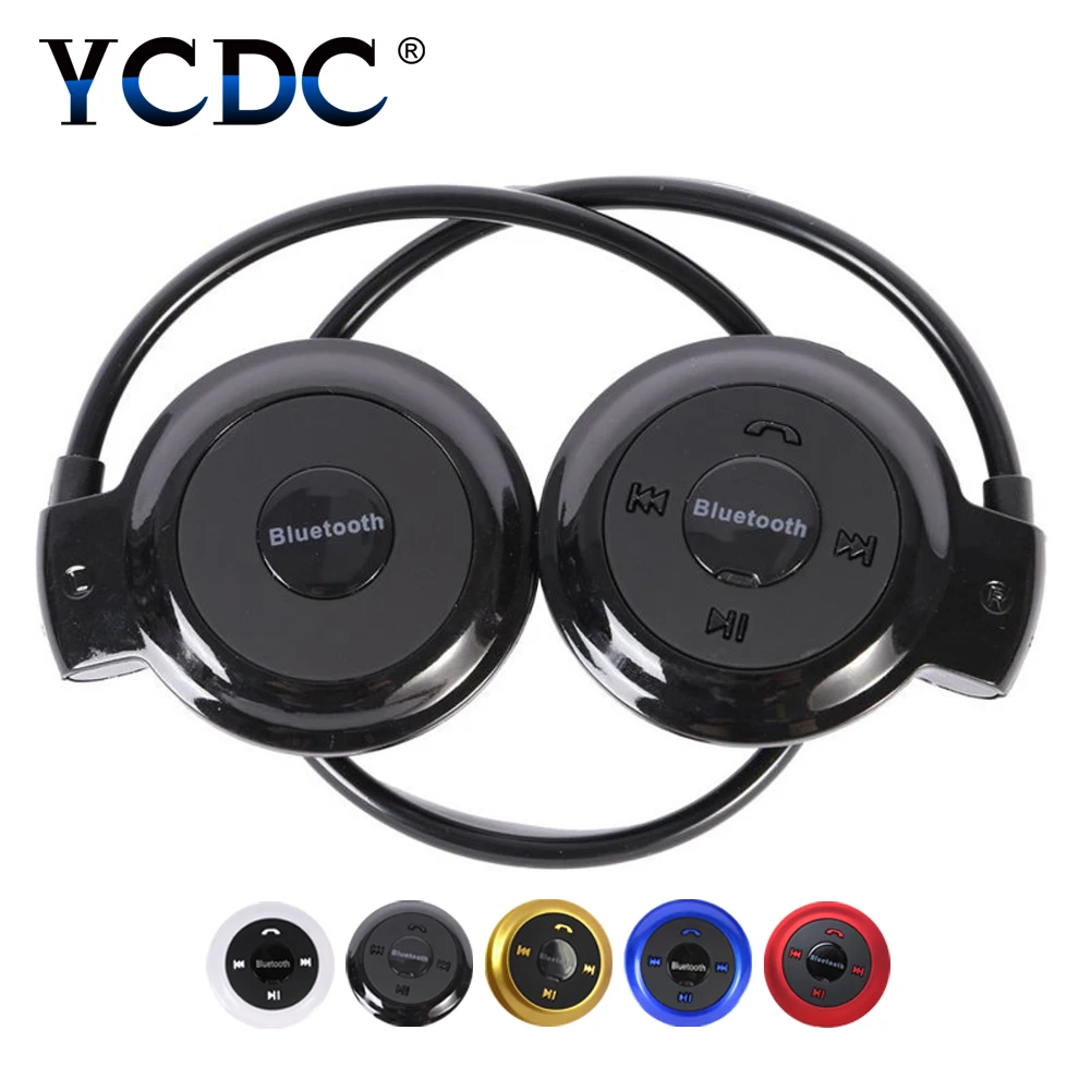 

YCDC Mini Wireless Play Bluetooth / TF Run Away Sports Headset Cycling Stereo Headphone Folded Music Play for HUAWEI IPHONE
