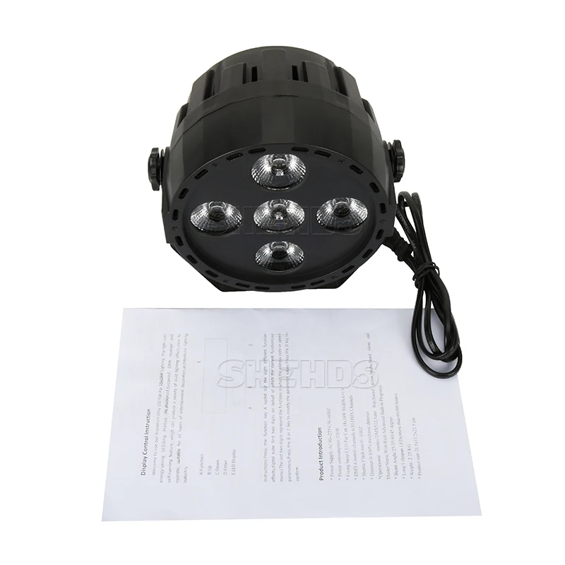 Мини светодио дный Par 5x10 W RGBW DMX512 сценический эффект освещения хорошо для DJ диско на день рождения танцевальная площадка рождественские