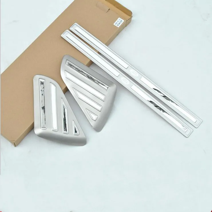 

4pcs Inner Door Sill Scuff Threshold Protector Plate Cover For Land Rover Freelander 2 2009-2015 Car Accessories