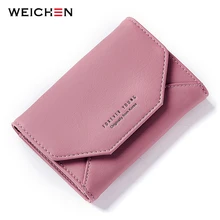 WEICHEN 2018 New Ladies Small Purse Wallet Envelope Shape Women Slim Wallet Hasp Coin Pocket Card Holder Female Carteira Purses