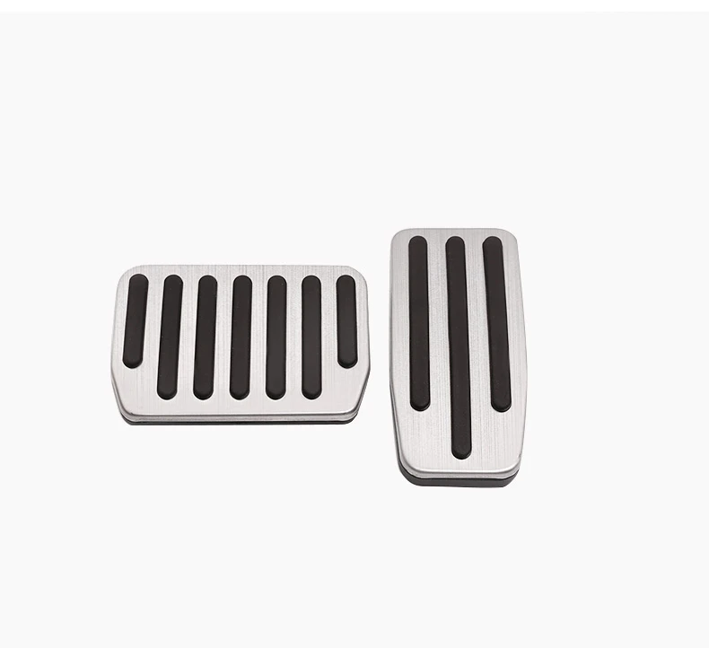 Stainless Steel Car Footrest Pedal Plate Cover Trim For Tesla Model 3 Accelerator Brake Footrest Pedal Cover 3pcs/set